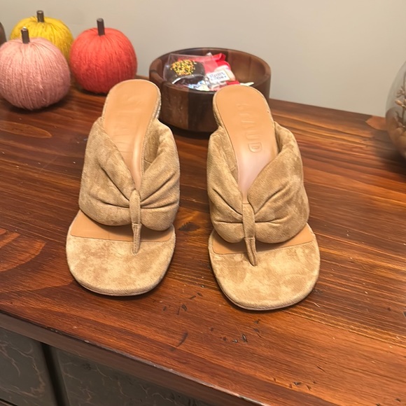 STAUD women’s Dahlia suede espadrille wedge sandals - Picture 2 of 16